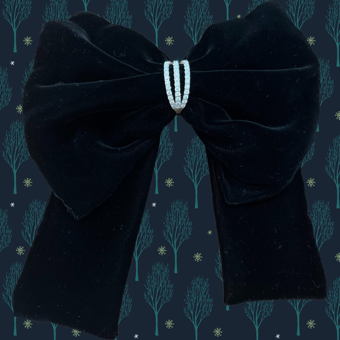 Velvet bow bow Valetta (Big)