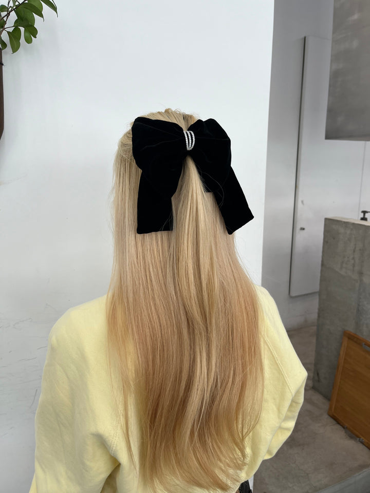 Velvet bow bow Valetta (Big)