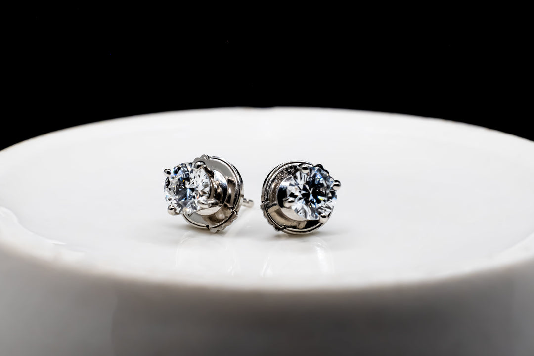 0.3ct Diamond Studs/0.3 carat single stone earrings