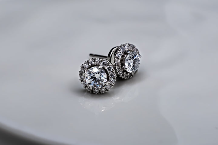 Halo Sparkle Studs/Halo Earrings