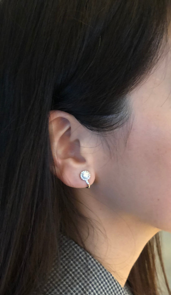 Halo Sparkle Studs/Halo Earrings