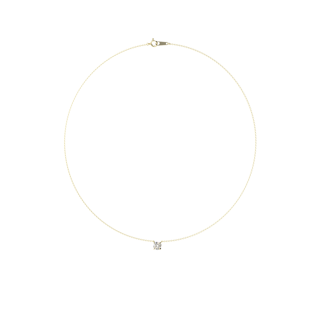 0.5ct Diamond Studs Necklaces/0.5 carat single stone necklace
