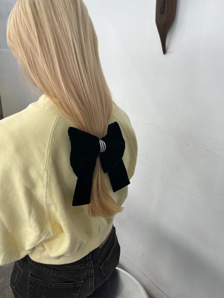 Velvet bow bow Valetta (Big)