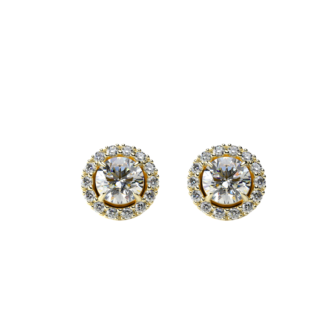 Halo Sparkle Studs/Halo Earrings