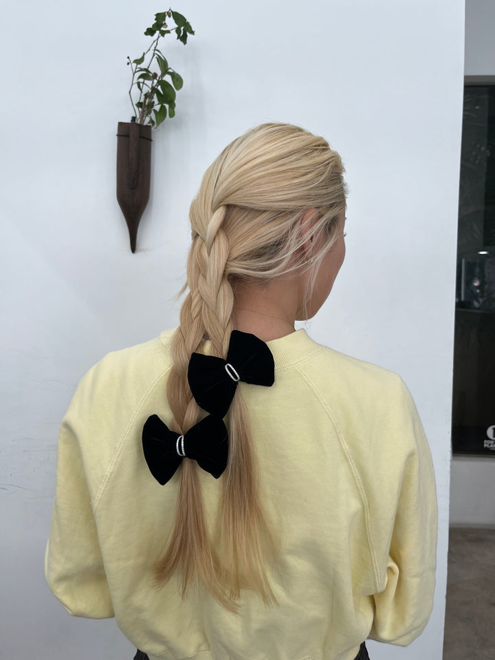 Velvet bow bow Valetta (Small)
