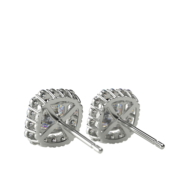 Cushion Halo 0.5ctEarrings/クッションカットヘイローピアス0.5ct