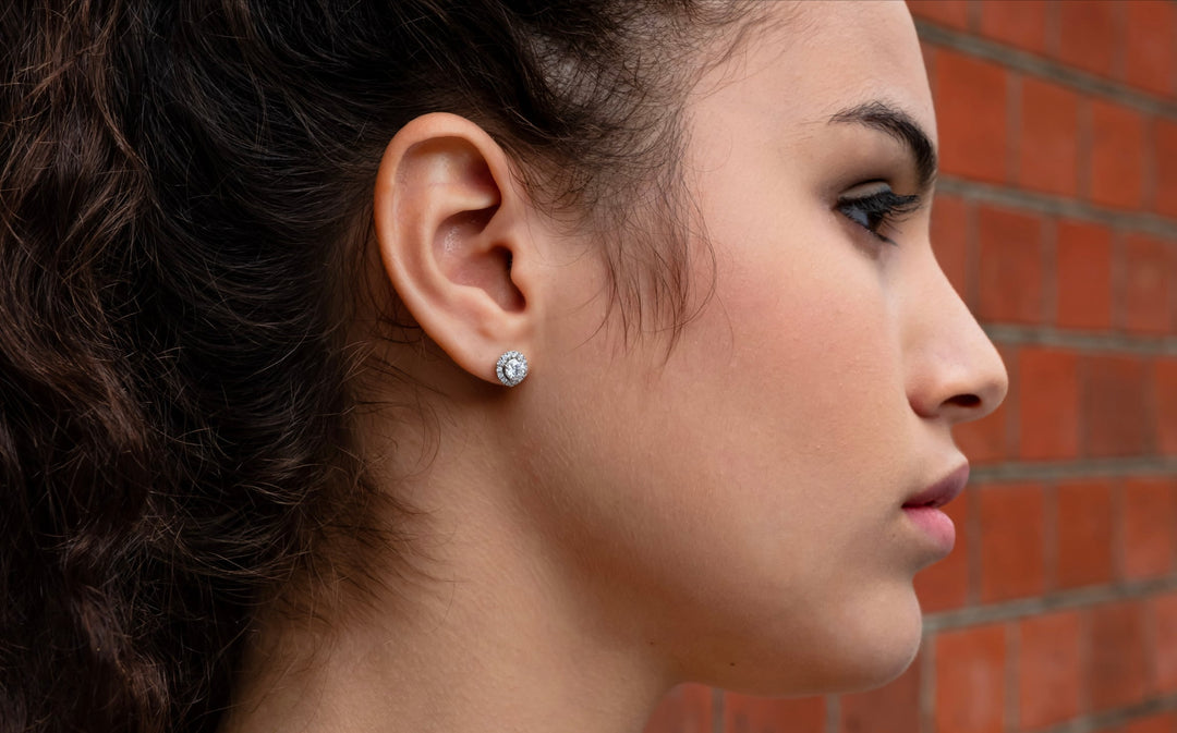 Halo Sparkle Studs/Halo Earrings