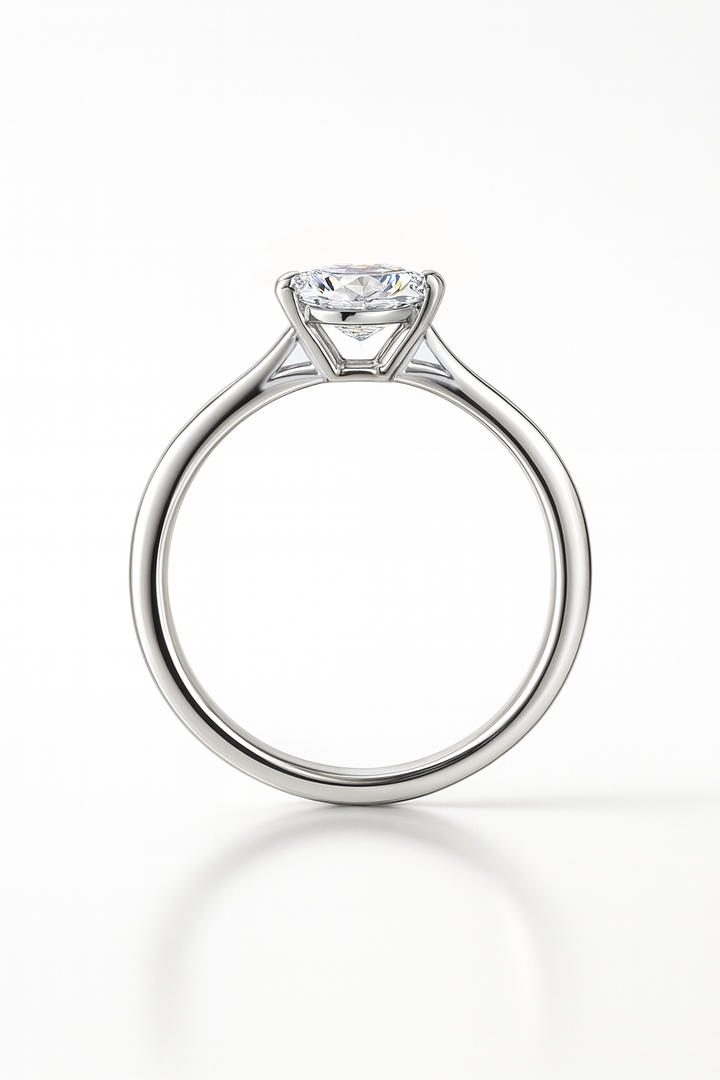 Round Solitaire flush-set