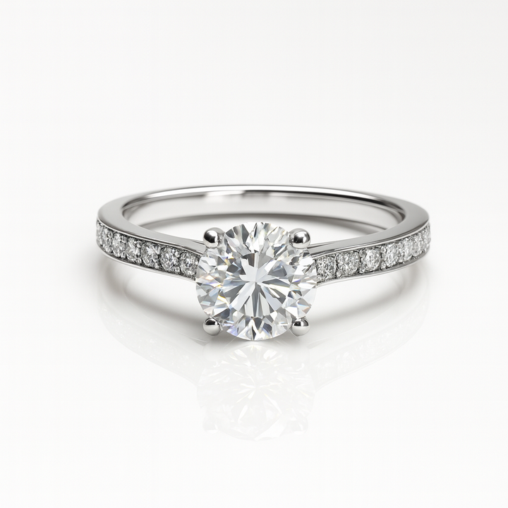 Round Solitaire flush-set