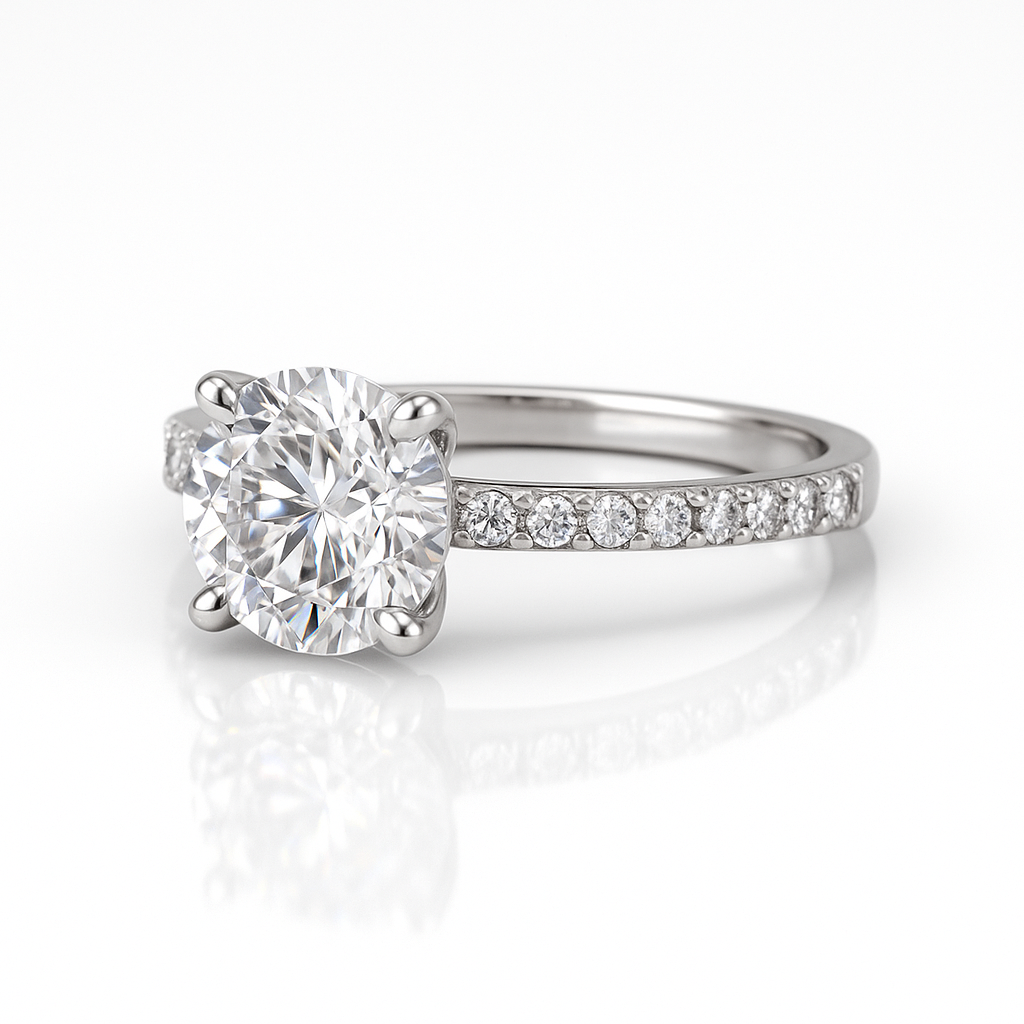 Round Solitaire flush-set