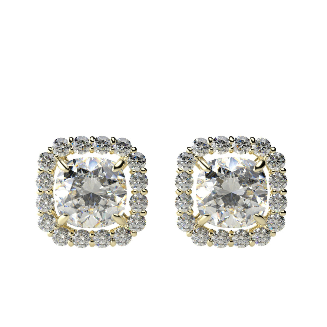 Cushion Halo 0.5ctEarrings/クッションカットヘイローピアス0.5ct