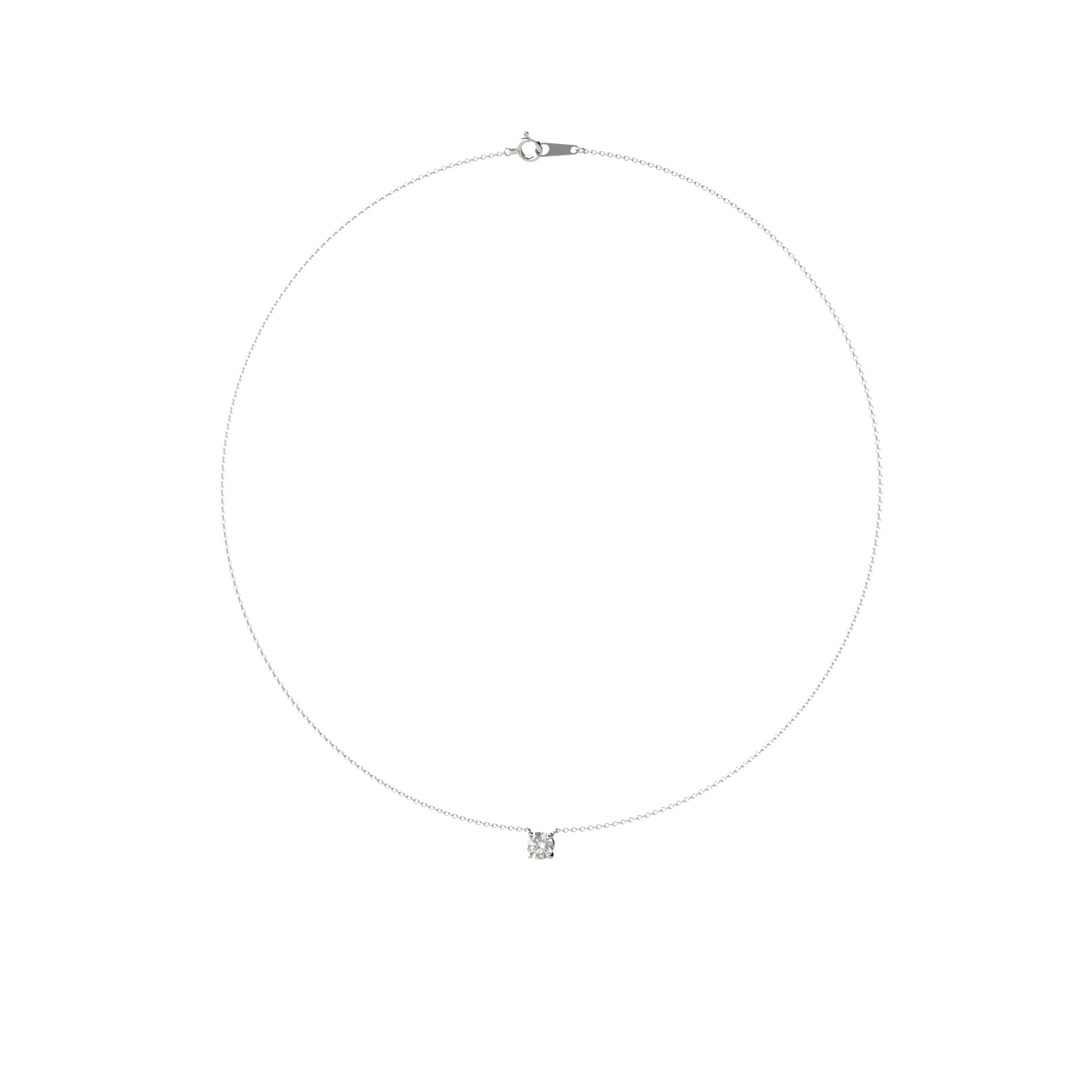 0.5ct Diamond Studs Necklaces/0.5 carat single stone necklace
