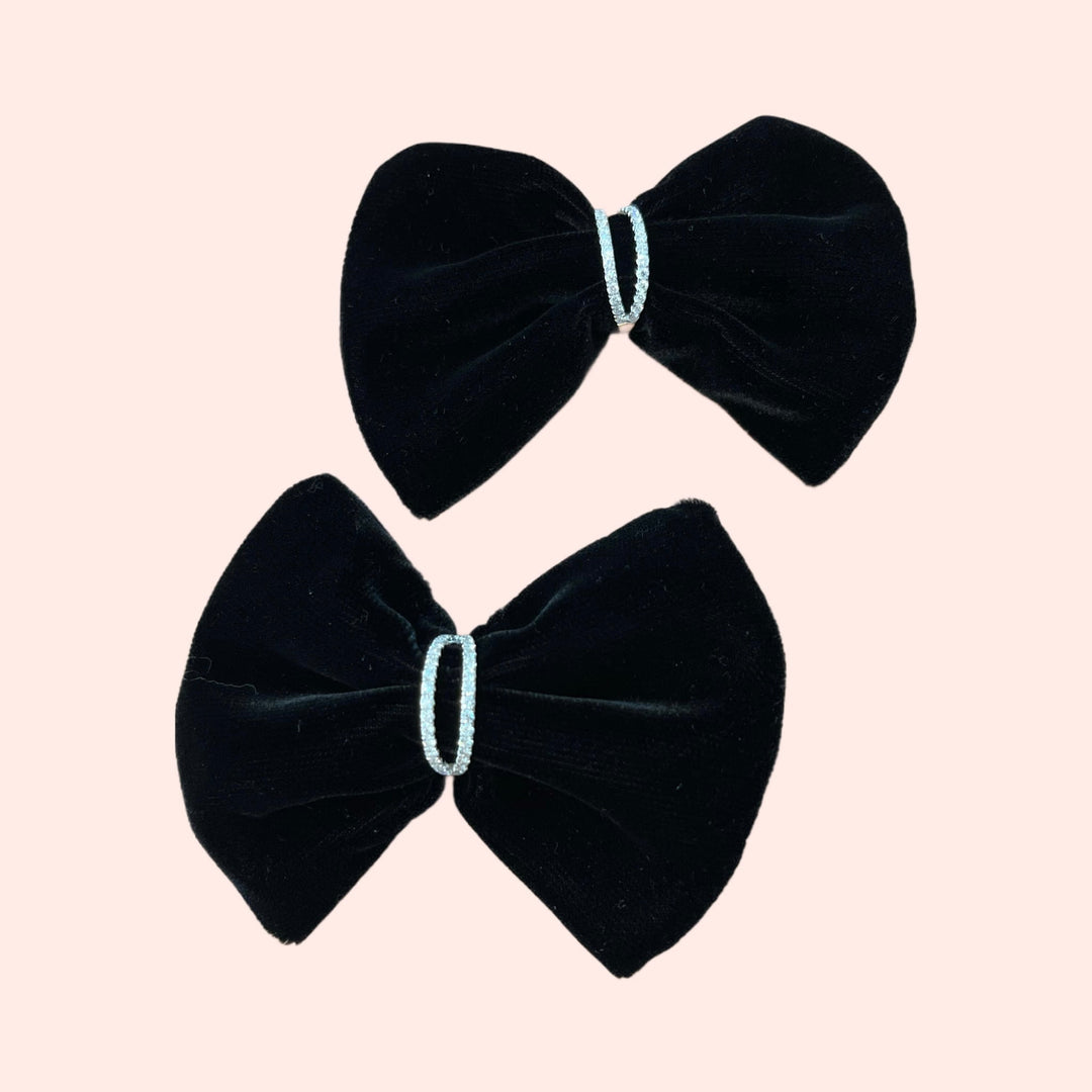 Velvet bow bow Valetta (Small)