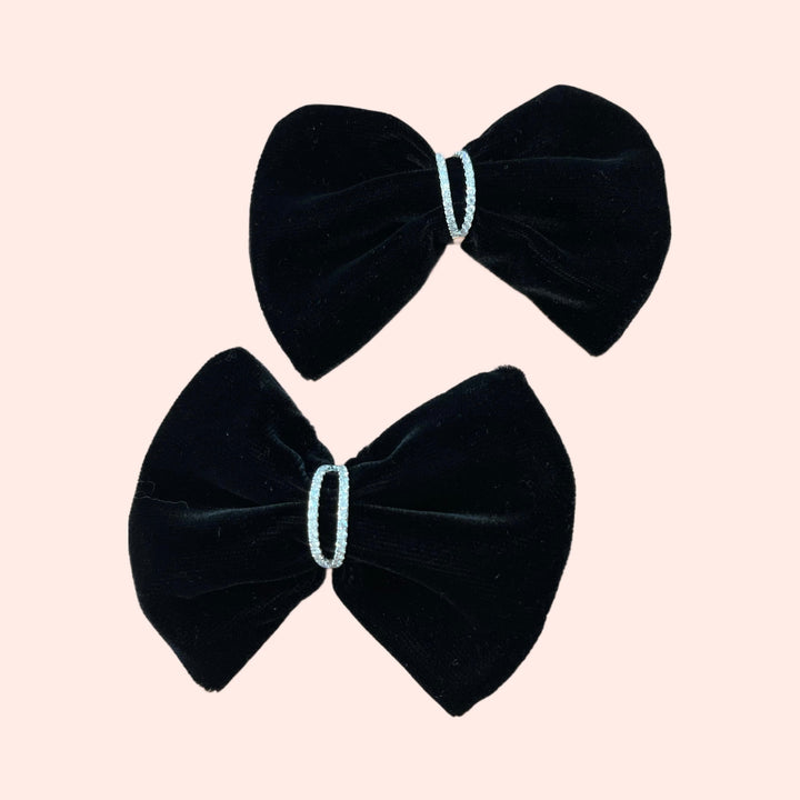 Velvet bow bow Valetta (Small)